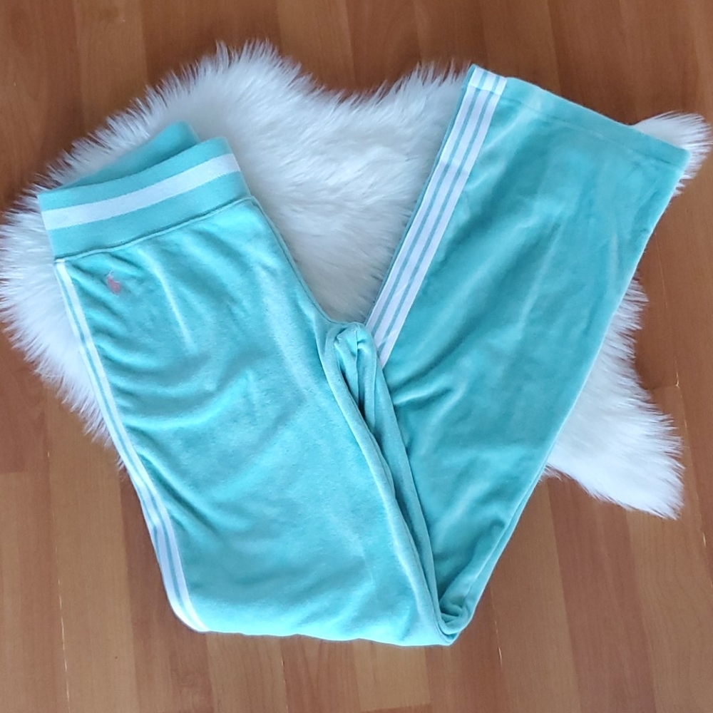 ❤ Girls Ralph Lauren super soft green velour pants